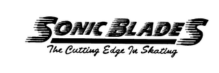 SONIC BLADES THE CUTTING EDGE IN SKATING logo