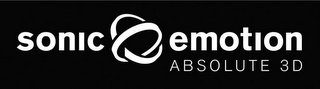 SONIC EMOTION ABSOLUTE 3D logo