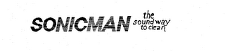 SONICMAN THE SOUND WAY TO CLEAN logo