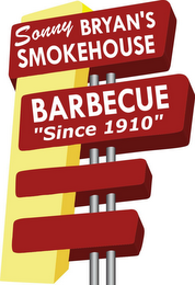 SONNY BRYAN'S SMOKEHOUSE BARBECUE "SINCE 1910" logo