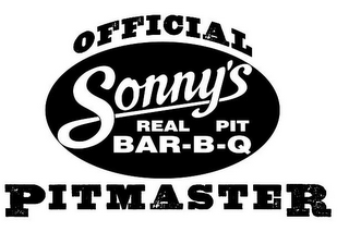 SONNY'S REAL PIT BAR-B-Q OFFICIAL PITMASTER logo