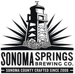 SONOM SPRINGS BREWING CO. SONOMA COUNTY CRAFTED SINCE 2008 logo