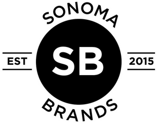SONOMA BRANDS SB EST 2015 logo