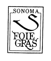 SONOMA FOIE GRAS logo