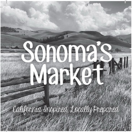 SONOMA'S MARKET CALIFORNIA INSPIRED, LOCALLY PREPARED logo
