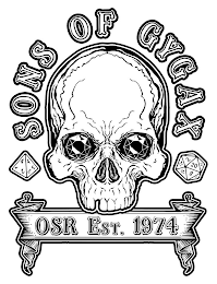 SONS OF GYGAX OSR EST. 1974  2 7 4 4 3 2  2 20 14 8 10 12 logo