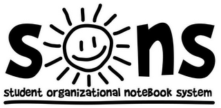 SONS STUDENT ORGANIZATIONAL NOTEBOOK SYSTEM logo