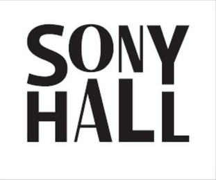SONY HALL logo