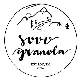 SOOO GRANOLA EST. LBK, TX 2016 logo