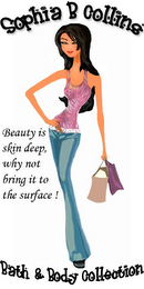 SOPHIA B. COLLINS BATH & BODY COLLECTION BEAUTY IS SKIN DEEP, WHY NOT BRING IT TO THE SURFACE! logo