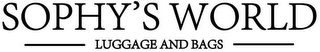 SOPHY'S WORLD LUGGAGE AND BAGS logo