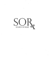 SOR SOURCE OF RELIEF logo