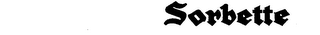 SORBETTE logo