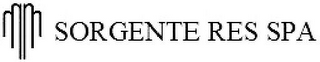 SORGENTE RES SPA logo