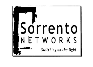 SORRENTO NETWORKS SWITCHING ON THE LIGHT logo