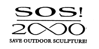 SOS! 2000 SAVE OUTDOOR SCULPTURE! logo