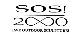 SOS! 2000 SAVE OUTDOOR SCULPTURE! logo
