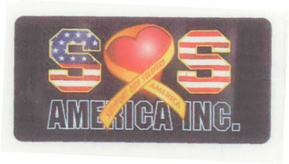SOS AMERICA INC. AMERICA SUPPORT OUR SOLDIERS logo