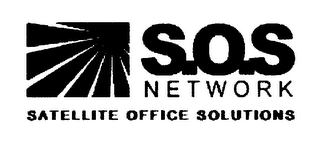 S.O.S NETWORK SATELLITE OFFICE SOLUTIONS NETWORK logo