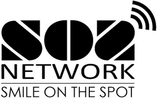 SOS NETWORK SMILE ON THE SPOT logo