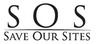 SOS SAVE OUR SITES logo