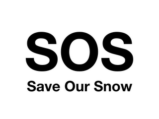 SOS SAVE OUR SNOW logo