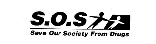 S.O.S. SAVE OUR SOCIETY FROM DRUGS logo
