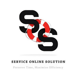 SOS SERVICE ONLINE SOLUTION PRESERVE TIME, MAXIMIZE EFFICIENCY logo