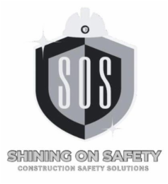 SOS SHINING ON SAFETY CONSTRUCTION SAFETY SOLUTIONS logo