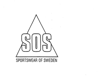 SOS SPORTSWEAR OF SWEDEN logo
