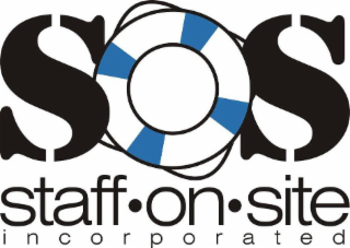 SOS STAFF ∙ ON ∙ SITE INCORPORATED logo