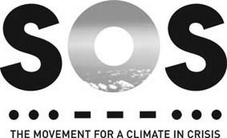 SOS THE MOVEMENT FOR A CLIMATE IN CRISIS logo