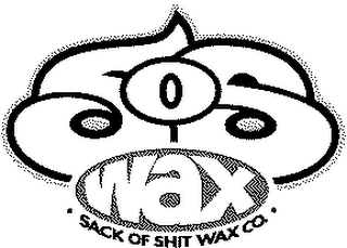 SOS WAX SACK OF SHIT WAX CO. logo