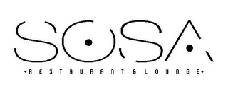 SOSA ·RESTAURANT & LOUNGE· logo
