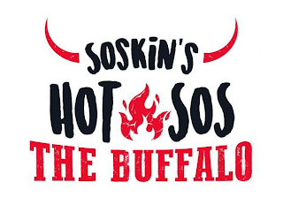 SOSKIN'S HOT SOS THE BUFFALO logo