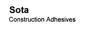 SOTA CONSTRUCTION ADHESIVES logo