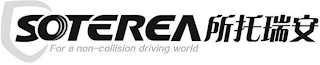 SOTEREA FOR A NON-COLLISION DRIVING WORLD logo