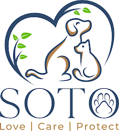 SOTO LOVE CARE PROTECT logo