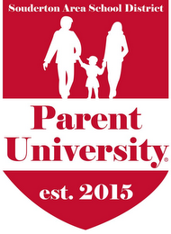 SOUDERTON AREA SCHOOL DISTRICT PARENT UNIVERSITY EST. 2015 logo