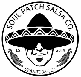 SOUL PATCH SALSA CO. GRANITE BAY, CA EST 2014 logo