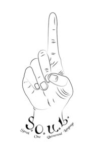 S.O.U.L. SPEAK ONE UNIVERSOUL LANGUAGE logo