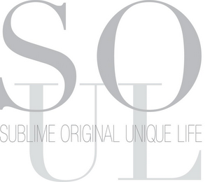 SOUL SUBLIME ORIGINAL UNIQUE LIFE logo