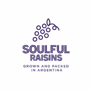 SOULFUL RAISINS GROWN AND PACKED IN ARGENTINA logo