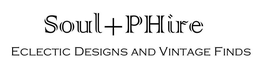 SOUL+PHIRE ECLECTIC DESIGNS AND VINTAGE FINDS logo