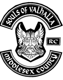 SOULS OF VALHALLA RC V9 MIDDLESEX COUNTY logo