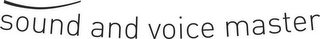 SOUND AND VOICE MASTER logo