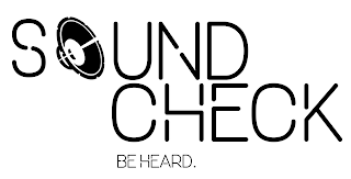 SOUND CHECK BE HEARD. logo