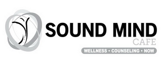 SOUND MIND CAFE WELLNESS · COUNSELING · NOW logo