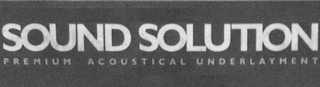 SOUND SOLUTION PREMIUM ACOUSTICAL UNDERLAYMENT logo