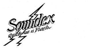 SOUNDEX QUICK AS A FLASH logo